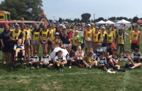 2016 Just For Kicks players and volunteers at the YearEnd FunFest